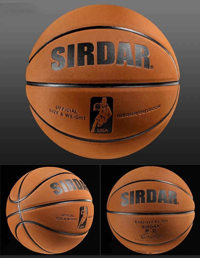 High-Durability Ultrafine Suede Basketball No.7 - Indoor/Outdoor, Non-Slip