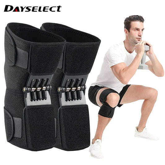 1Pcs Power Lift Knee Brace with Joint Support Spring for Gym & Health Care