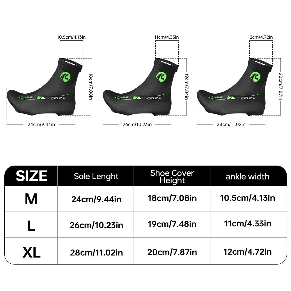 X-TIGER Cycling Shoe Covers - Quick-Dry Dustproof Overshoes