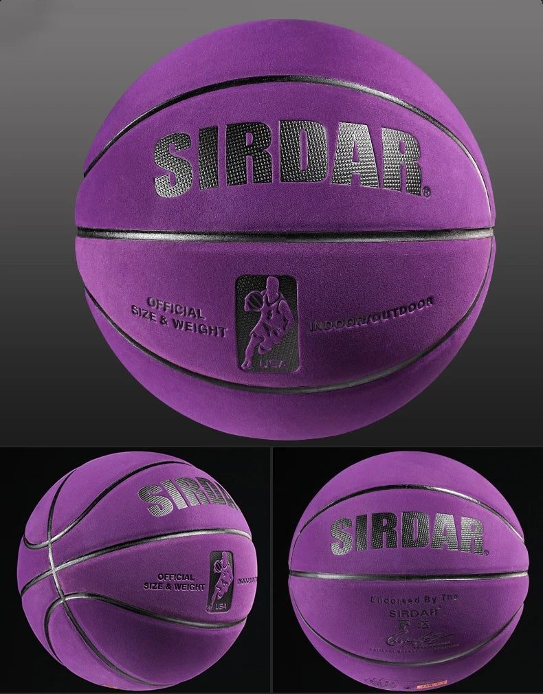 High-Durability Ultrafine Suede Basketball No.7 - Indoor/Outdoor, Non-Slip